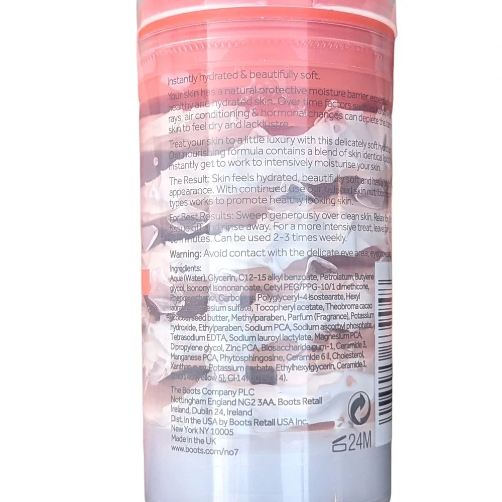 No7 Instant Results Nourishing Hydration Mask 3.3 fl oz Very Dry Skin Moisturize
